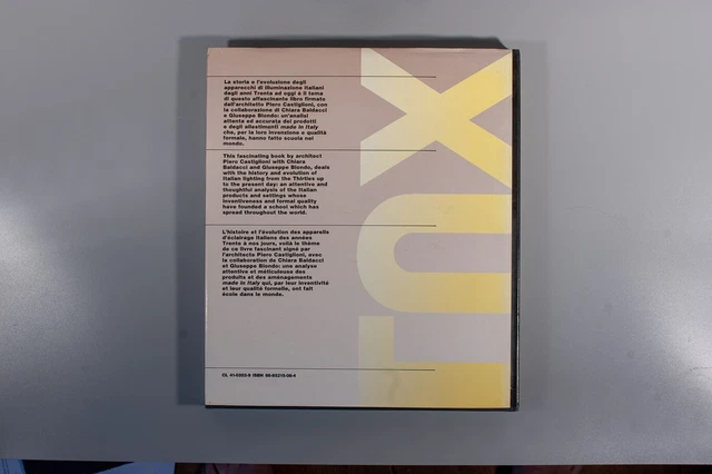 lighting book Castiglioni Lux Italia 1930-1990 sarfatti stilnovo arteluce flo