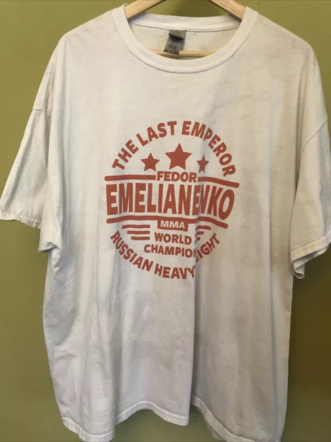 Fedor Emelianenko Shirt The Last Emperor Champion Russian heavy weight ￼MMA 2XL