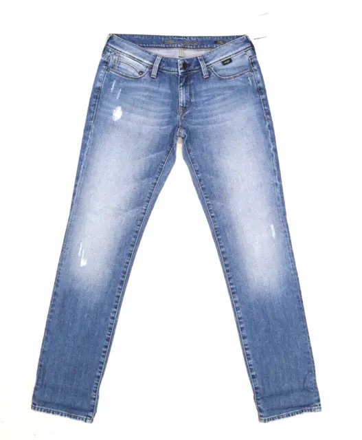 Mavi Emma Slim Boyfriend Denim Blue Jeans Distressed Mid Wash Womens 27