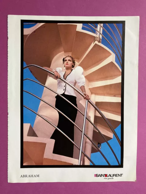 Yves Saint Laurent Helmut Newton été 1983 vintage publicité advertising 80s pub
