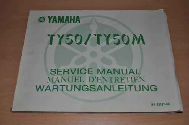 Wartungsanleitung YAMAHA TY50/TY50M Service Manual Werkstatthandbuch + Nachtrag