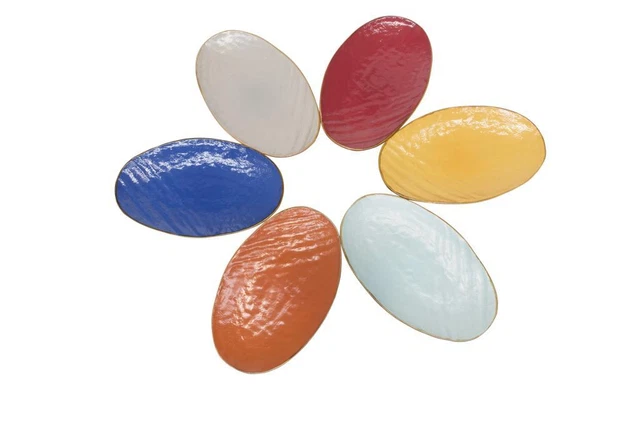 Plato Capacidad Bandeja de Cerámica Creado Pintado Mano Gres Porcelana CM 36x21