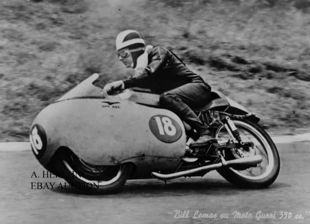 Moto Guzzi 350 dohc racer world champion Bill Lomas - 1956 - motorcycle racing