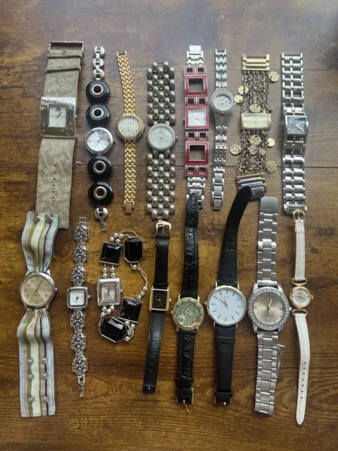 Lot of 12 Vintage Womens Watches - UNTESTED