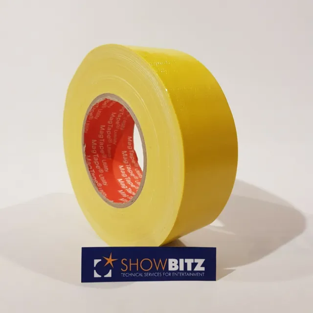 Gaffa YELLOW GLOSS Gaffer Duct Tape 50mm X 50m MAGTAPE® Utility Coloured