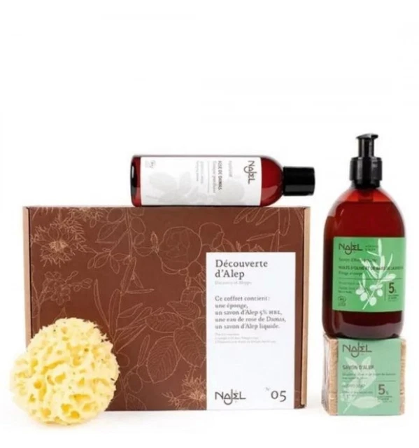 Coffret cadeau "Découverte d'Alep" : soins visage & corps venus d'Orient -
