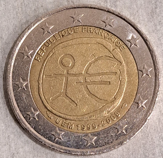 Pièce république française de 2 euros  rare