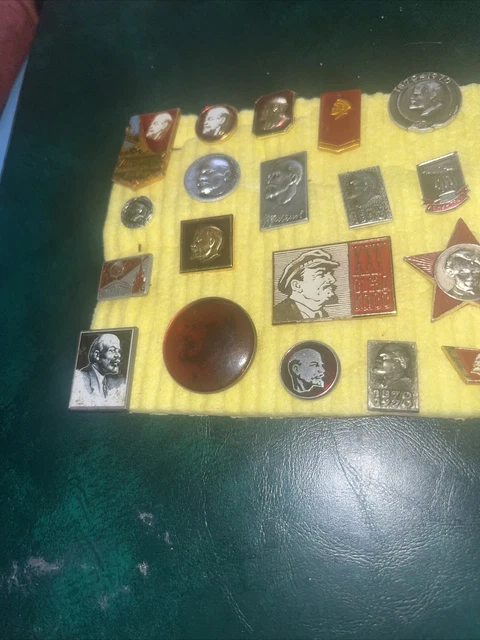 COMMUNIST Leader VLADIMIR LENIN Head BADGE COLLECTION 2