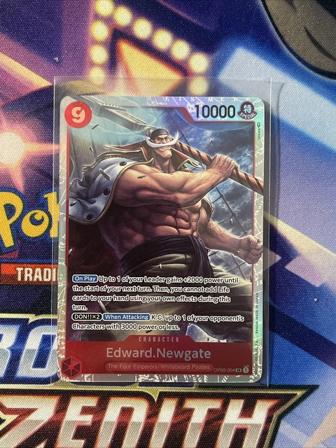 ONE PIECE TCG Paramount War Edward Newgate OP02-004 SR English Card