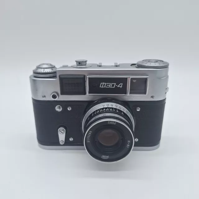 FED-4 Russian Rangefinder Camera + Lens INDUSTAR-61 2.8/52 - Good Condition