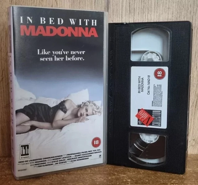 IN BED WITH Madonna VHS PAL Music Video Tape Cert 18 Blond Ambition ...