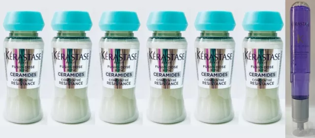 6 X Concentre Resistance 12ML + 1 X Booster Cicafibre 120ML Kerastase