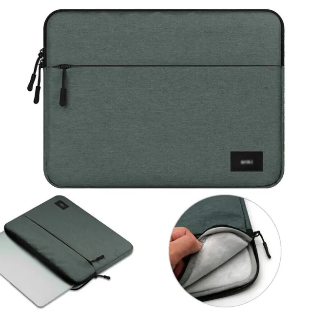 Laptop Sleeve Pouch Case Carry Zipper Bag 13" For Macbook Lenovo Dell Notebook
