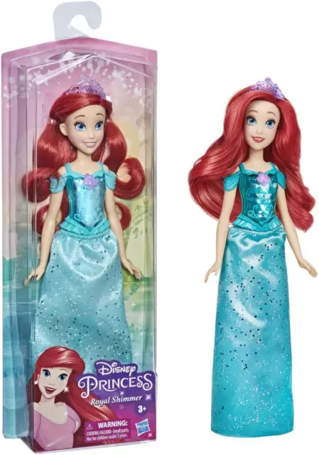 Royal Shimmer Ariel Doll, Fashion Doll with Skirt and Accessories, Toy for Kids