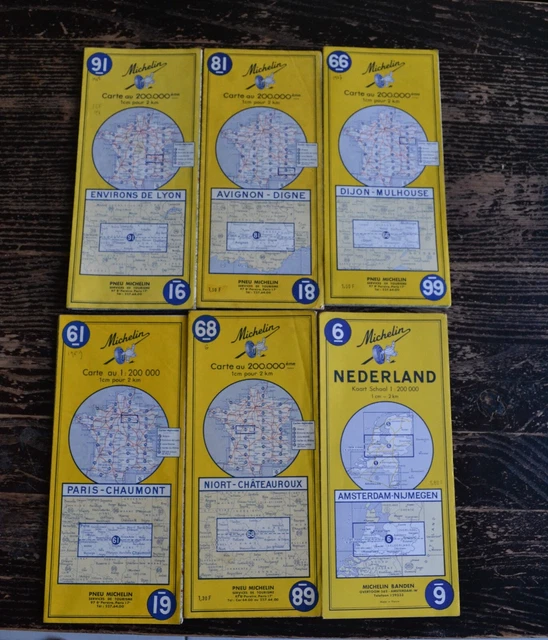 ANCIENNE CARTE ROUTIÈRE Michelin 987 Allemagne, Autriche et Benelux EUR
