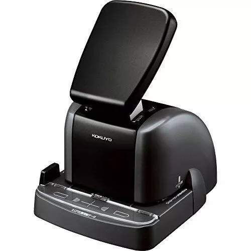 KOKUYO Desktop Stapleless Stapler Black SLN-MSP110D Japan