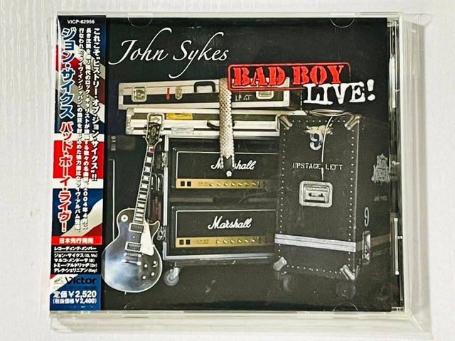 RARE PROMO JOHN Sykes Bad Boy Live 2004 Japan CD with OBI