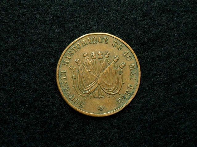 Médaille Française Napoléon à Fontainebleau 2016 - Cuivre Doré Colorisé, 100 Mm