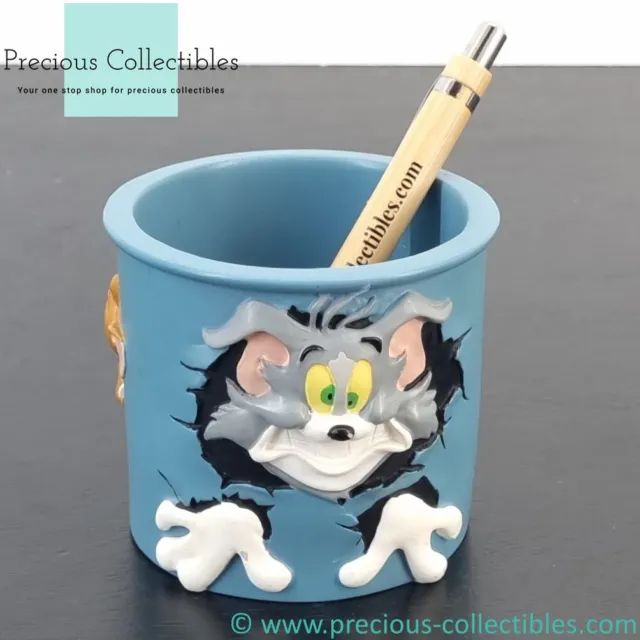 Extremely Rare! Vintage Tom and Jerry pen container. A Hanna-Barbera collectible