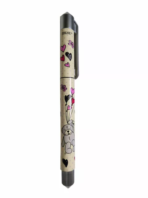 Online® College Rollerball Tintenroller Patronenroller Happy Bears Hearts 07614