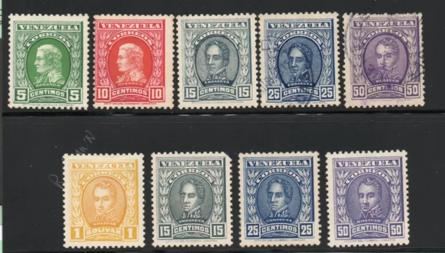 Venezuela - Sc# C250 - C255C MH & Used (252 no gum)      -       Lot 1123366