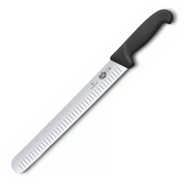 Victorinox Fluted Slicing 30cm Knife Flexible Round Tip Blade Fibrox 5.4723.30