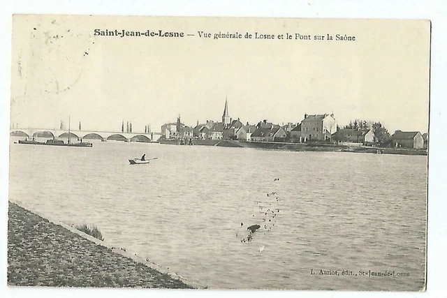 58  Saint Jean De Losne  Vue Generale De Losne Et Le Pont Sur La Saone