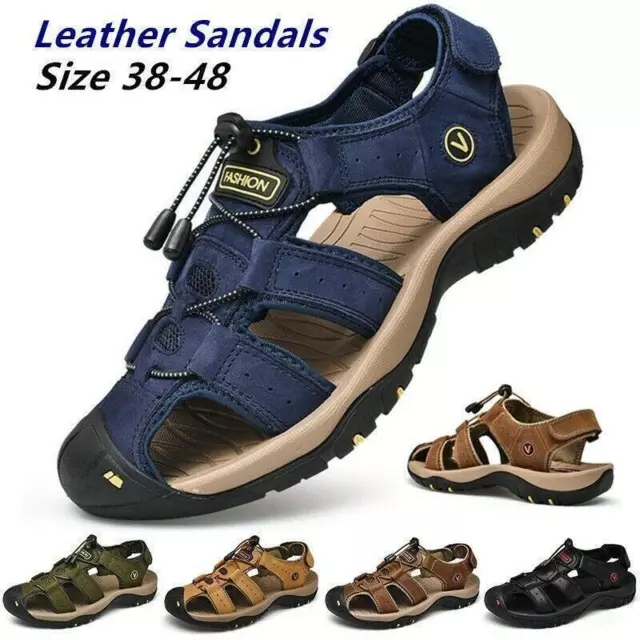MEN'S BEACH WATER Shoes Closed Toe Hiking Fisherman Sport Sandals $26. ...