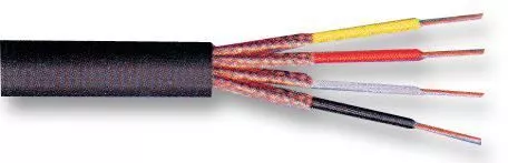 PRO POWER - 4-Core Individually Screened Audio Cable Black 100m Reel