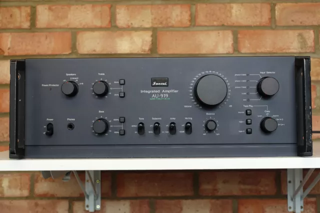 Sansui AU-919 Integrated Amplifier Super Fidelity DD/DC - Working & Sounds Great