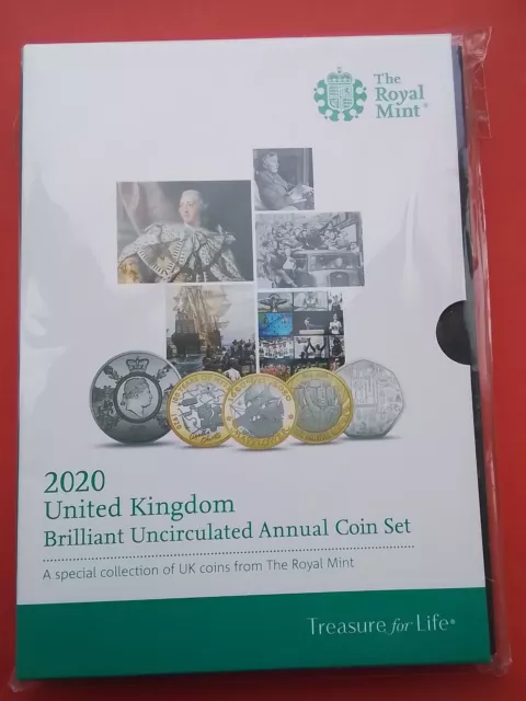 2020 Royal Mint Brilliant Uncirculated Annual Coin Set 2020 Team GB Olympics 50p