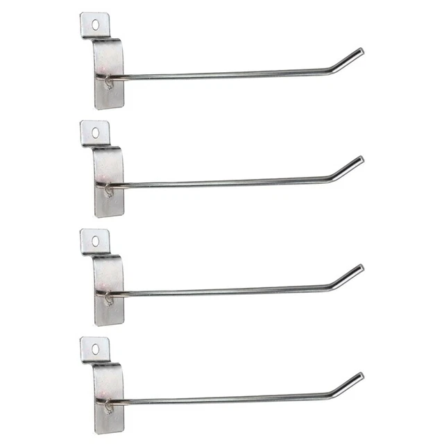 100 x placa de acero inoxidable gancho individual pin indicador de negocio 150mm Q2K4