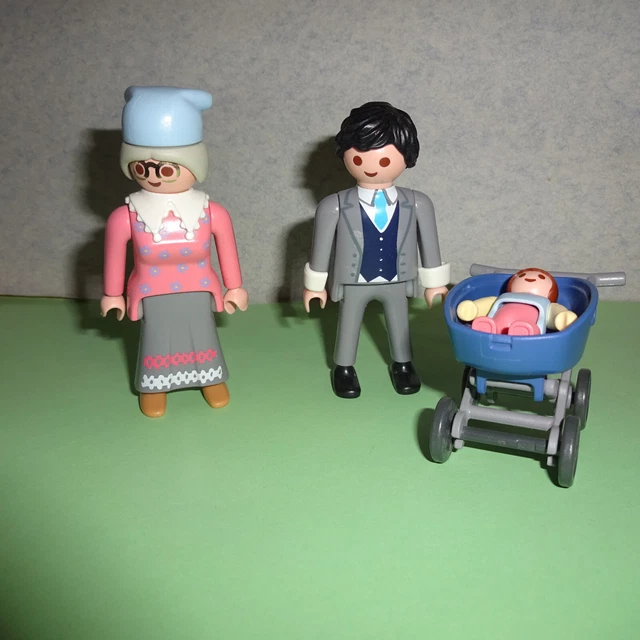 Figur Aus Mutter Courage 5 Buchstaben PLAYMOBIL- FIGUR -- Familie -- Mutter,Vater, Kind mit Kinderwagen