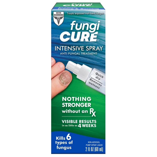 FUNGICURE INTENSIVE ANTIFUNGAL TREATMENT SPRAY Nail Foot Care MAXIMUM