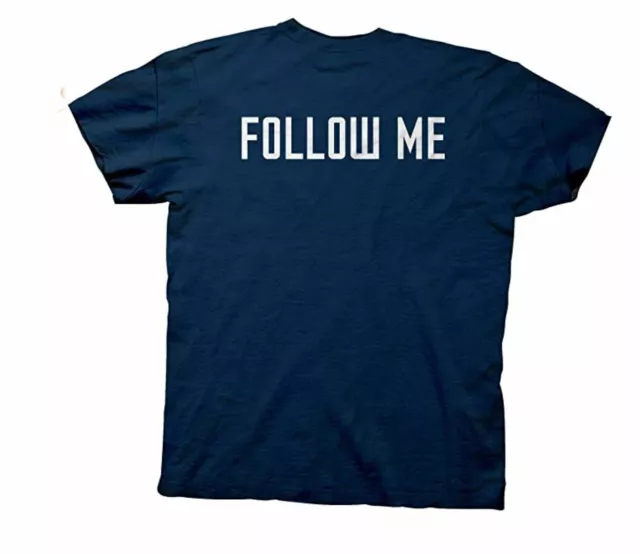 Officially Licensed Doctor Who T-Shirt 100% Cotton Follow Me Tardis Navy 2