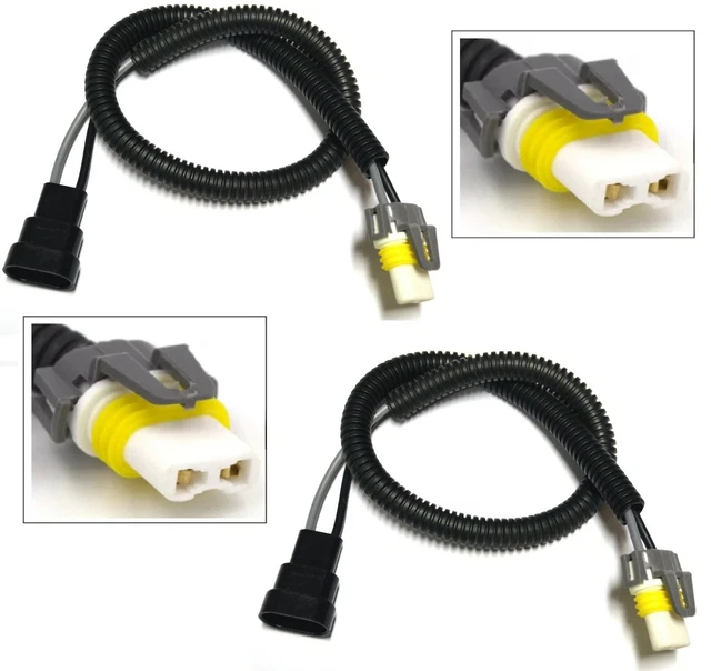 HID Extension Wire Ceramic 9005 Two Harness Headlight High Beam Connecto Ballast