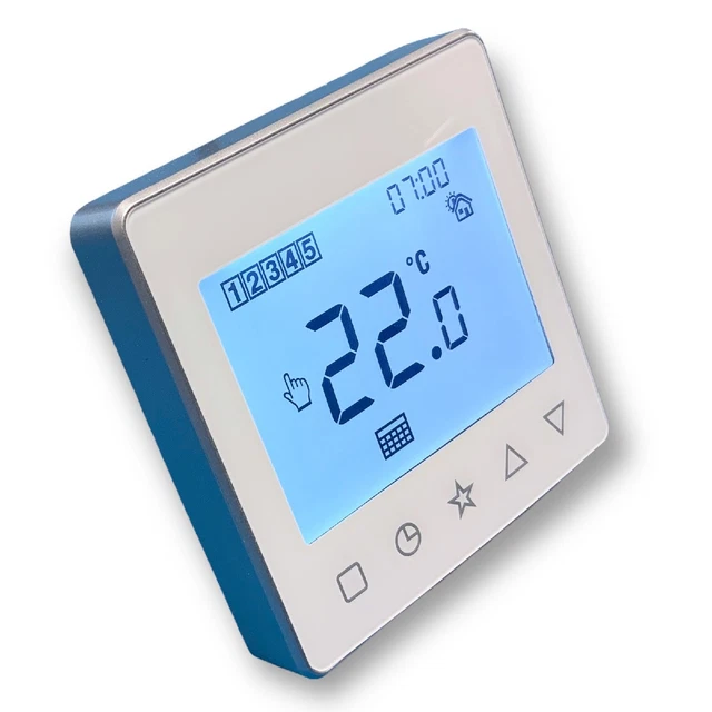 Thermostat Ambiant Programmable Programme Hebdomadaire,Touchkey Opération Blanc 3