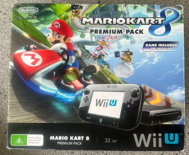 Nintendo Wii U | Mario Kart 8 Premium Pack 32GB | Nintendo Console Boxed | Black