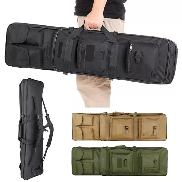 Tactical Rifle Case Airsoft Paintball Sniper Game Shooting Hunting Range Gun Bag