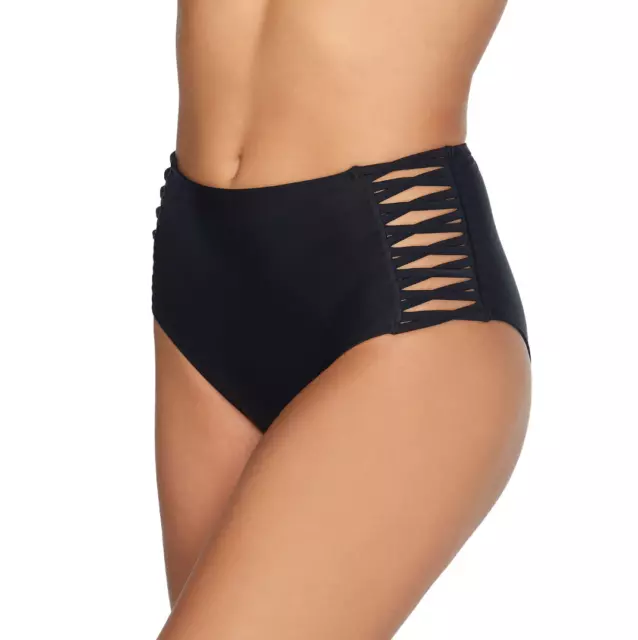Arizona High Waist Bikini Swimsuit Bottom Juniors Size S, M, XL, XXL Black