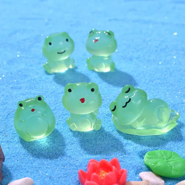 Figurines miniatures pour grenouilles de jardin parfaites pour la décoration de