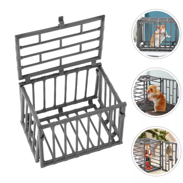 Small Cage Hamster Cage Pretend Play Game Mini Cage Toy Farmhouse Small Cage