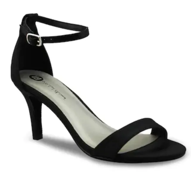 Michael Antonio Womens Size 10 Ramos High Heel Dress Shoe Sandal Black Stiletto