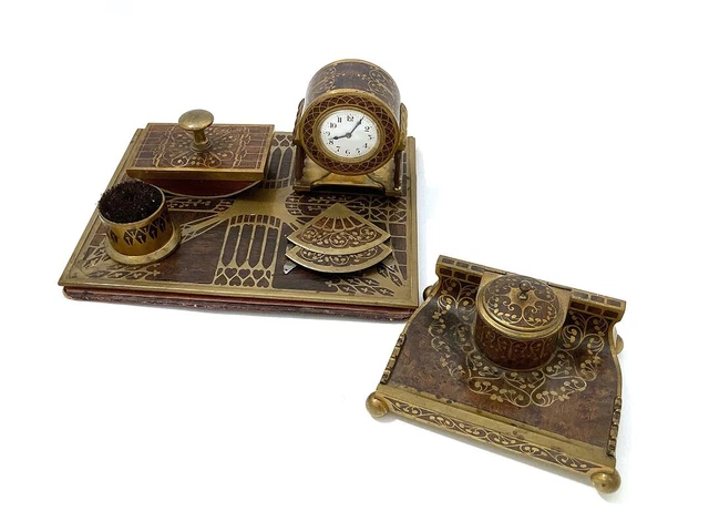 Rare Erhard & Sohne Art Nouveau / Jugendstil Desk Set SOLD AS DEFECTIVE