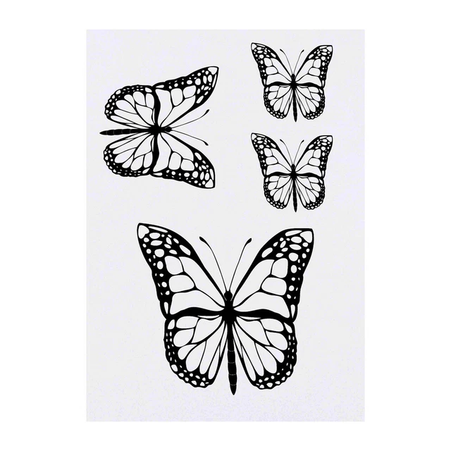 4 X 'MONARCH Butterfly' Temporary Tattoos (TO00007007) £5.99 PicClick UK