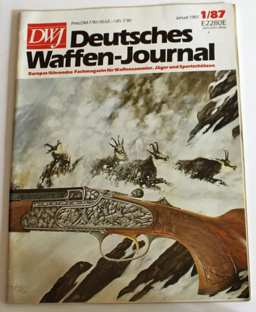 Buch Heft DWJ Deutsches Waffen Journal 1 1987 - P 38 - K 98