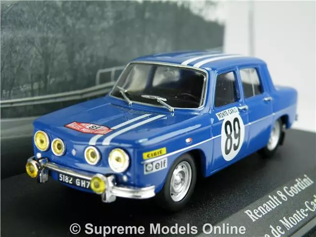 Renault 8 Gordini Model Car 1:43 1969 Ixo Atlas La Saga Rally Monte Carlo K8