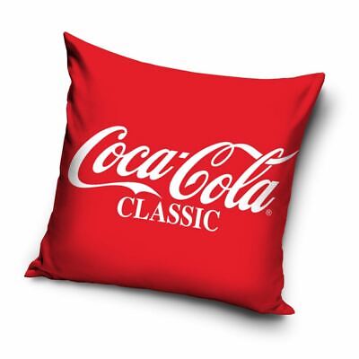 Coca-Cola Classico Cuscino Quadrato Imbottito Rosso/Bianco Bimbi Ragazzi Camera