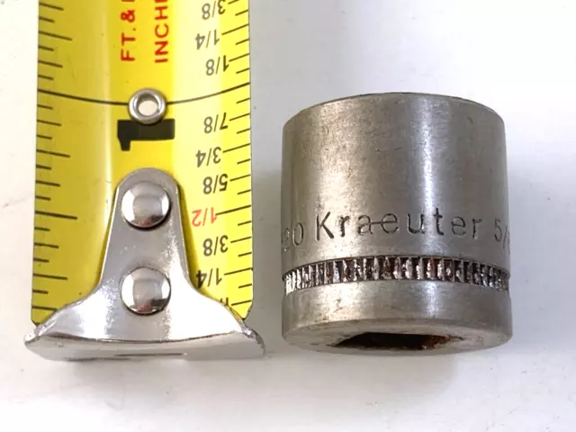 Kraeuter USA 32320 5/8" Socket ~  3/8" drive 12 Pt Standard Socket Vintage
