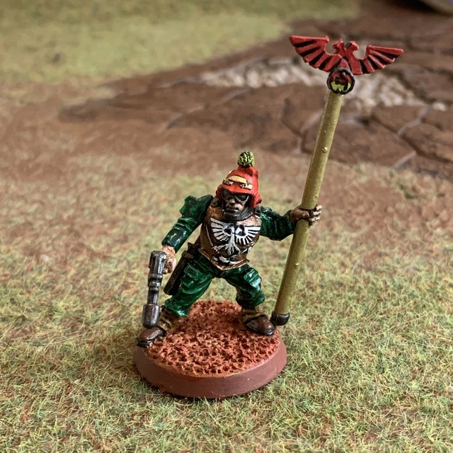 WARHAMMER 40K ROGUE Trader Imperial Guard Standard Bearer Citadel